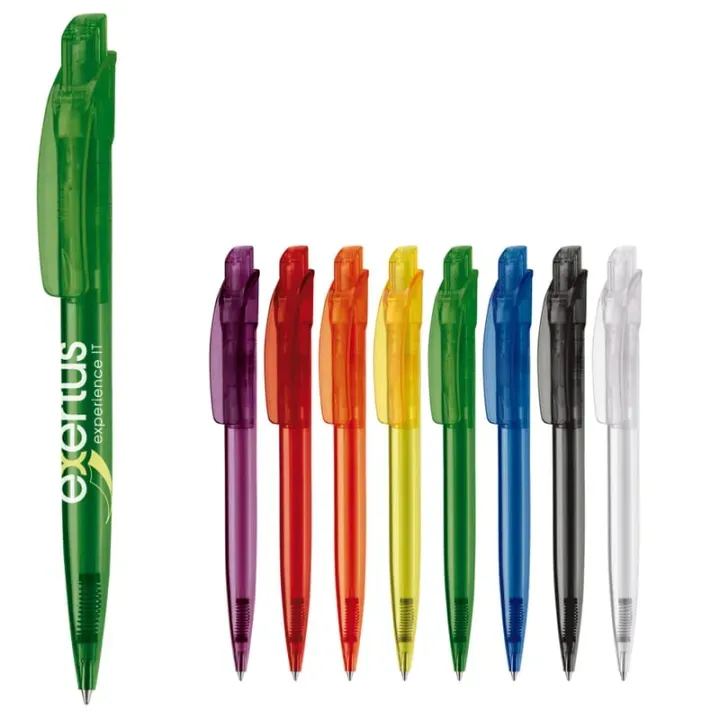 Cube ball pen transparent - LT87980 (gadzety reklamowe)